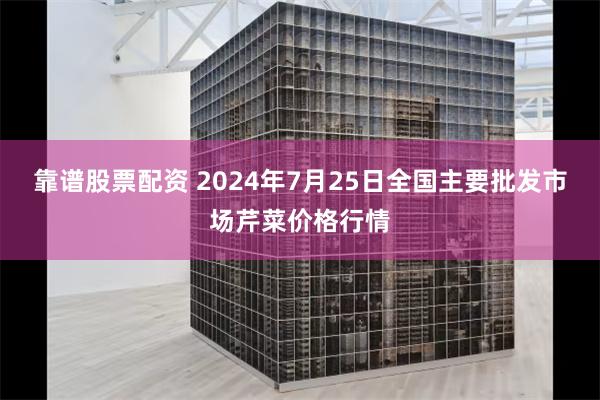 靠谱股票配资 2024年7月25日全国主要批发市场芹菜价格行情