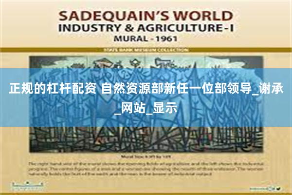正规的杠杆配资 自然资源部新任一位部领导_谢承_网站_显示
