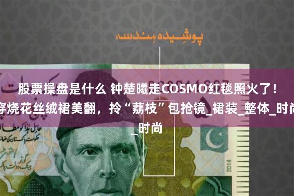 股票操盘是什么 钟楚曦走COSMO红毯照火了！穿烧花丝绒裙美翻，拎“荔枝”包抢镜_裙装_整体_时尚