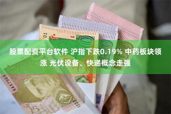 股票配资平台软件 沪指下跌0.19% 中药板块领涨 光伏设备、快递概念走强